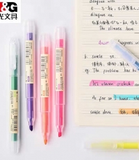 晨光單頭熒光筆本味AHM24306橘黃色