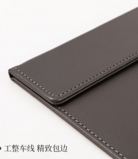 得力64506_A4皮質(zhì)磁性板夾(黑)